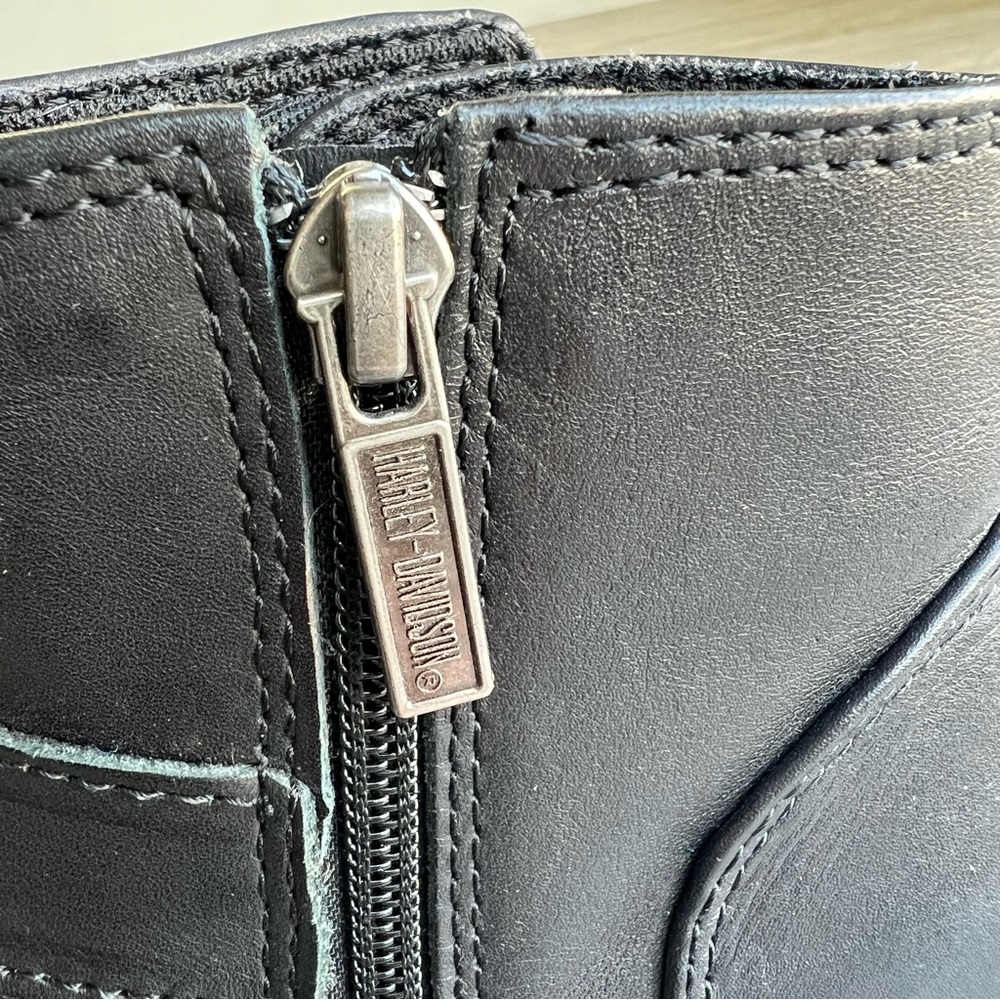 Harley-Davidson Black Leather Buckle Boots - Picture 12 of 12